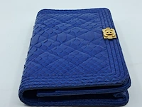 Handtas, chanel, phyton fuchsia wallet on chain - afbeelding 18 van  18