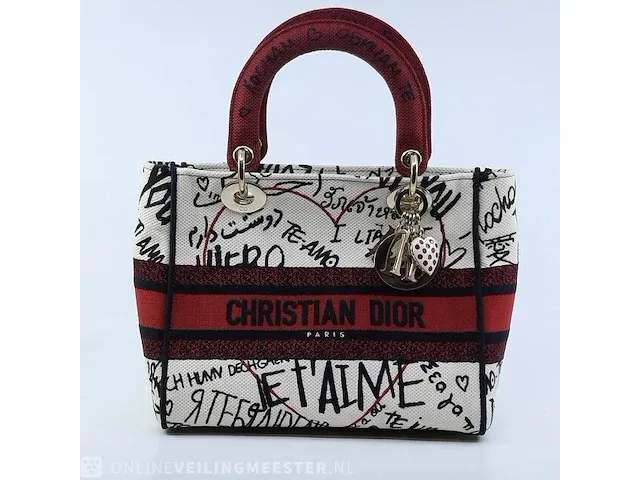 Handtas dior, lady dior canvas - afbeelding 3 van  17