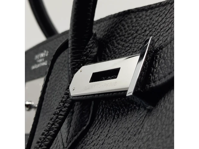 Handtas, hermès, ebene birkin, 2009 - afbeelding 10 van  20