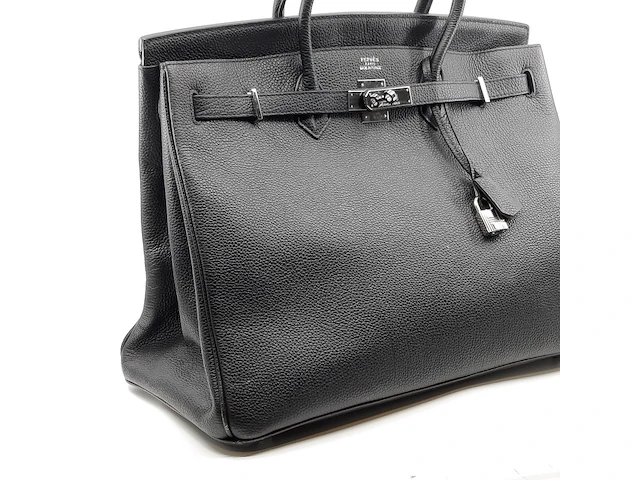 Handtas, hermès, ebene birkin, 2009 - afbeelding 12 van  20