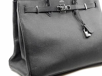 Handtas, hermès, ebene birkin, 2009 - afbeelding 12 van  20