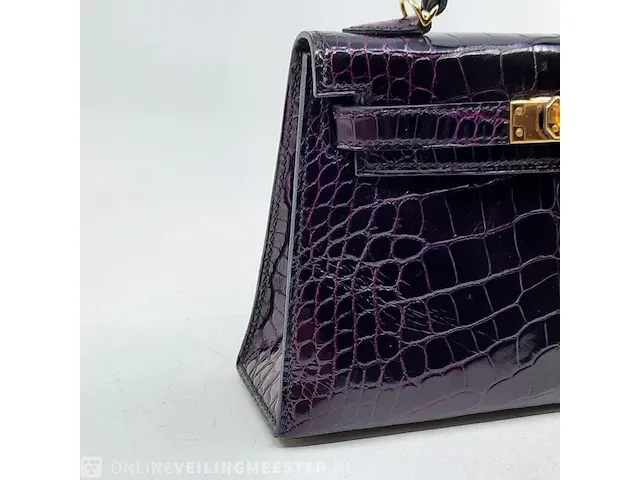 Handtas hermès, mini kelly ii - afbeelding 7 van  12