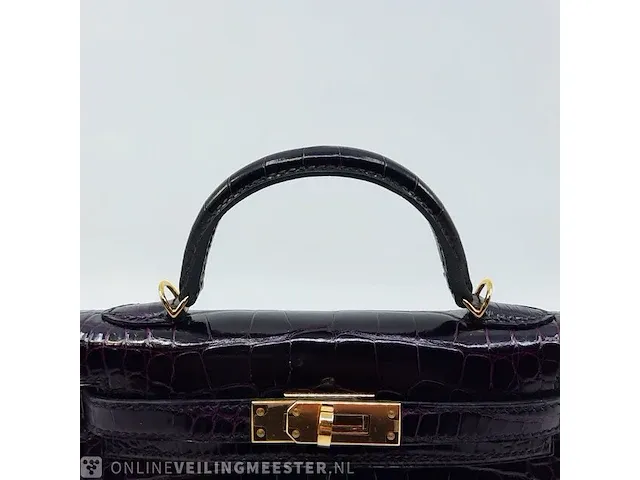 Handtas hermès, mini kelly ii - afbeelding 8 van  12