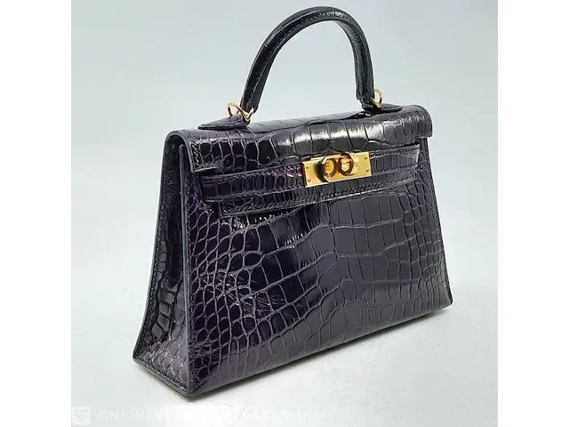 Handtas hermès, mini kelly ii - afbeelding 9 van  12