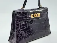 Handtas hermès, mini kelly ii - afbeelding 9 van  12