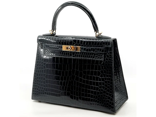 Handtas, hermès, sac kelly ii sellier 28 crocodile - afbeelding 1 van  21