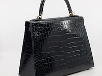 Handtas, hermès, sac kelly ii sellier 28 crocodile - afbeelding 17 van  21