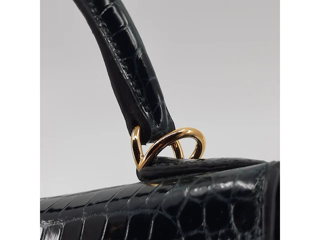 Handtas, hermès, sac kelly ii sellier 28 crocodile - afbeelding 21 van  21