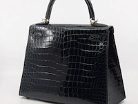 Handtas, hermès, sac kelly ii sellier 28 crocodile - afbeelding 16 van  21