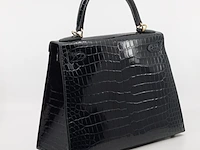 Handtas, hermès, sac kelly ii sellier 28 crocodile - afbeelding 17 van  21