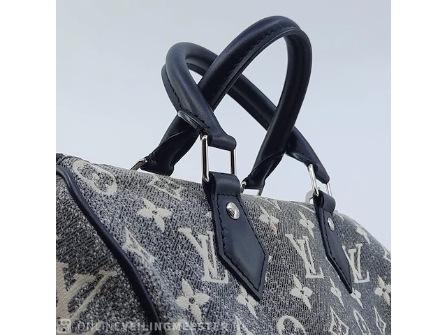 Handtas louis vuitton, speedy bandouliere 25 denim - afbeelding 8 van  12