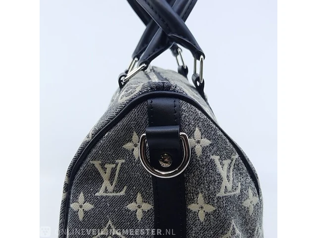 Handtas louis vuitton, speedy bandouliere 25 denim - afbeelding 10 van  12