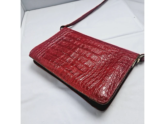 Handtas met croco print - afbeelding 3 van  5