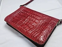 Handtas met croco print - afbeelding 3 van  5