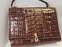 Handtas met croco print - afbeelding 1 van  9