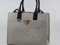 Handtas, versace, la medusa canvas small tote bag - afbeelding 1 van  13