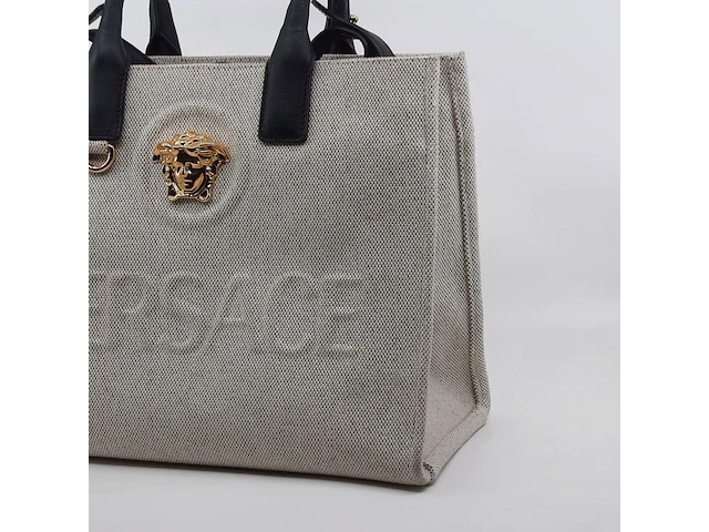 Handtas, versace, la medusa canvas small tote bag - afbeelding 6 van  13