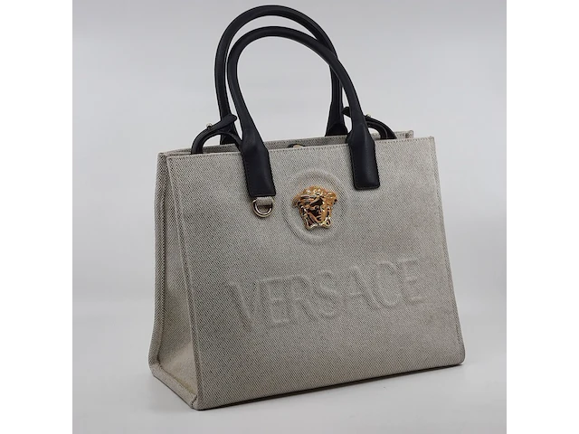 Handtas, versace, la medusa canvas small tote bag - afbeelding 7 van  13