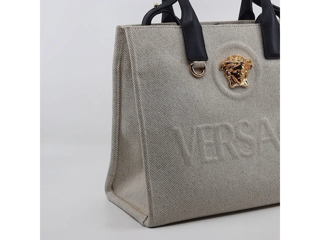 Handtas, versace, la medusa canvas small tote bag - afbeelding 8 van  13