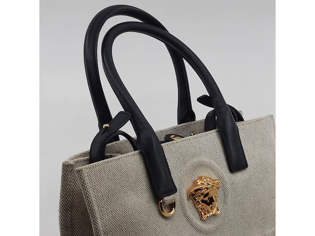 Handtas, versace, la medusa canvas small tote bag - afbeelding 9 van  13