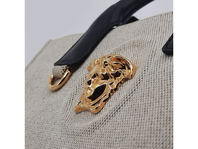 Handtas, versace, la medusa canvas small tote bag - afbeelding 13 van  13