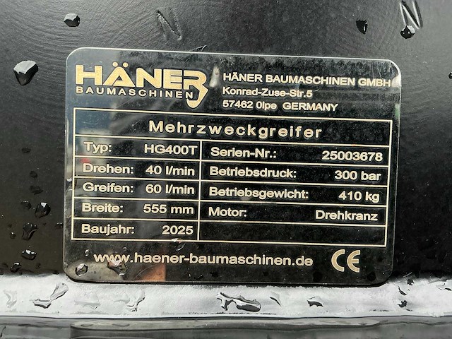 Häner baumaschinen hg400t hydraulisch draaibare sorteergrijper / multigrijper - afbeelding 6 van  14