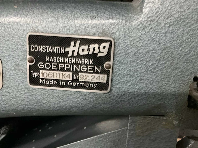 Hang 106dtk4 papierboormachine - afbeelding 8 van  9