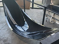 Hangend ligbad, splinterworks, vessel, antraciet/zwart - afbeelding 8 van  23