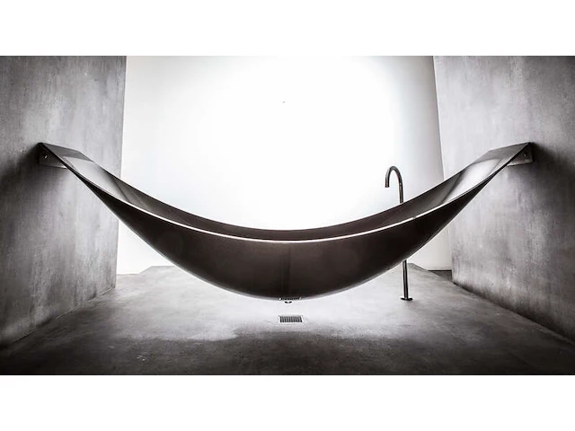 Hangend ligbad, splinterworks, vessel, antraciet/zwart - afbeelding 1 van  23