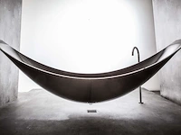 Hangend ligbad, splinterworks, vessel, antraciet/zwart - afbeelding 1 van  23