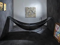 Hangend ligbad, splinterworks, vessel, antraciet/zwart - afbeelding 17 van  23