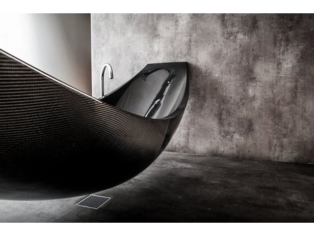 Hangend ligbad, splinterworks, vessel, antraciet/zwart - afbeelding 20 van  23