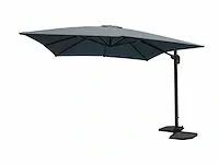 Hangende parasol donkergrijs - 300x300 cm - afbeelding 1 van  2