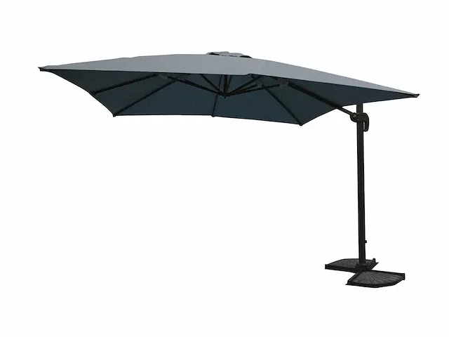 Hangende parasol donkergrijs - 300x300 cm - afbeelding 2 van  2