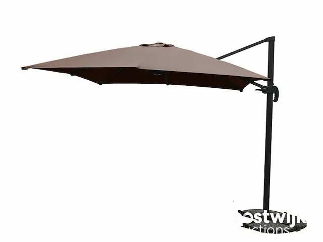 Hangende parasol taupe / sandy - 300x300 cm - afbeelding 1 van  1