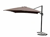 Hangende parasol taupe / sandy - 300x300 cm - afbeelding 1 van  1