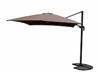 Hangende parasol taupe / sandy - 300x300 cm - afbeelding 1 van  1