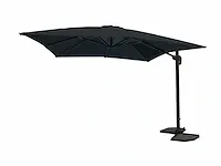 Hangende parasol zwart - 300x300 cm - afbeelding 1 van  1