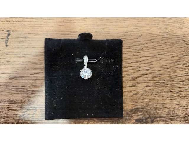 Hanger met diamanten en moissaniet - afbeelding 1 van  3