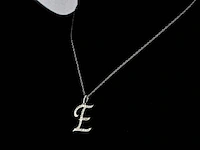 Hanger met natuurlijke diamanten in de letter e excl. ketting - afbeelding 4 van  7