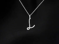 Hanger met natuurlijke diamanten in de letter l excl. ketting - afbeelding 1 van  7