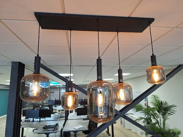Hanglamp - plaat 1002x25 - hoogte ca. 93 cm - afbeelding 1 van  5