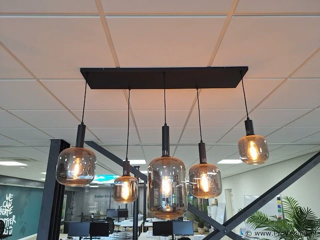 Hanglamp - plaat 1002x25 - hoogte ca. 93 cm - afbeelding 3 van  5