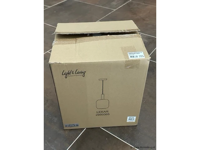 Hanglamp 21x37 cm lekar black en smoke - afbeelding 2 van  3