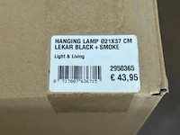 Hanglamp 21x37 cm lekar black en smoke - afbeelding 3 van  3