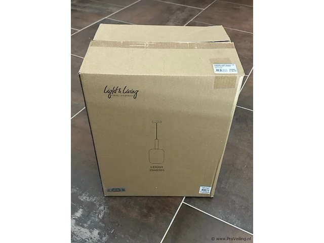 Hanglamp 22x52 cm lekar black en smoke - afbeelding 2 van  3