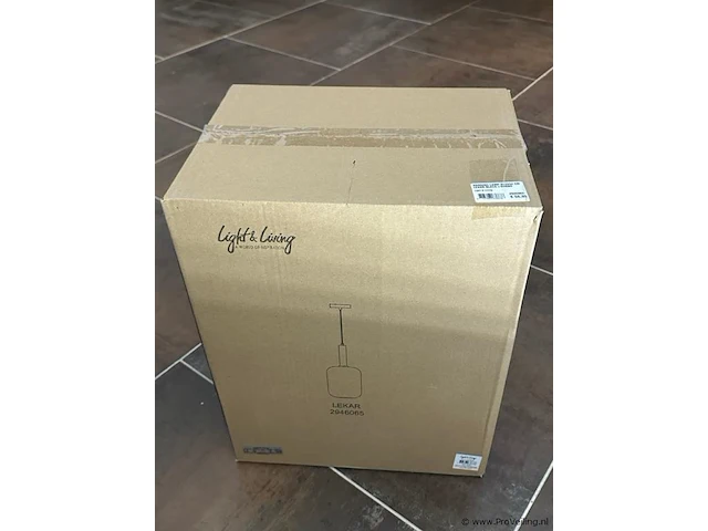Hanglamp 22x52 cm lekar black en smoke - afbeelding 2 van  3