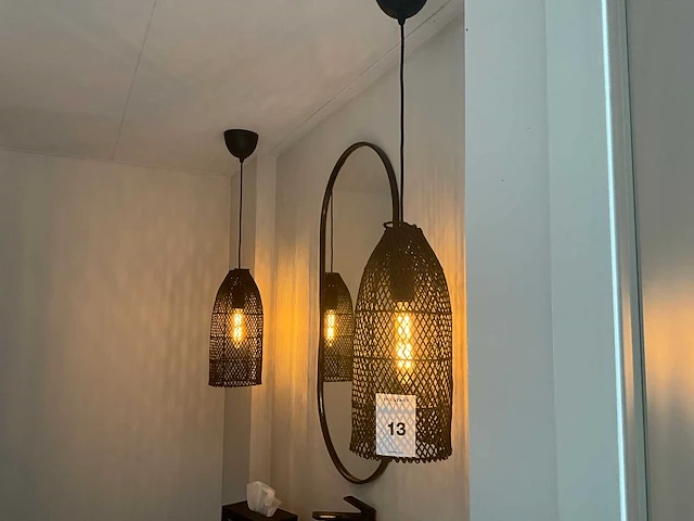 Hanglamp en divers (2x) - afbeelding 1 van  5