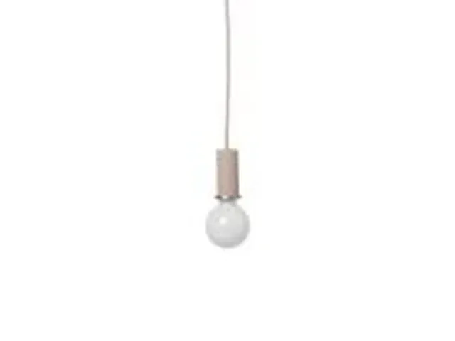 Hanglamp ferm living, dome ahde/socket pendant low, rose - afbeelding 2 van  3