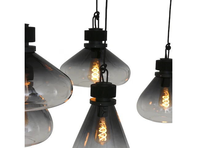 Hanglamp flair 6 lichts, steinhauer lighting, 2672zw, zwart, 2025 - afbeelding 4 van  7